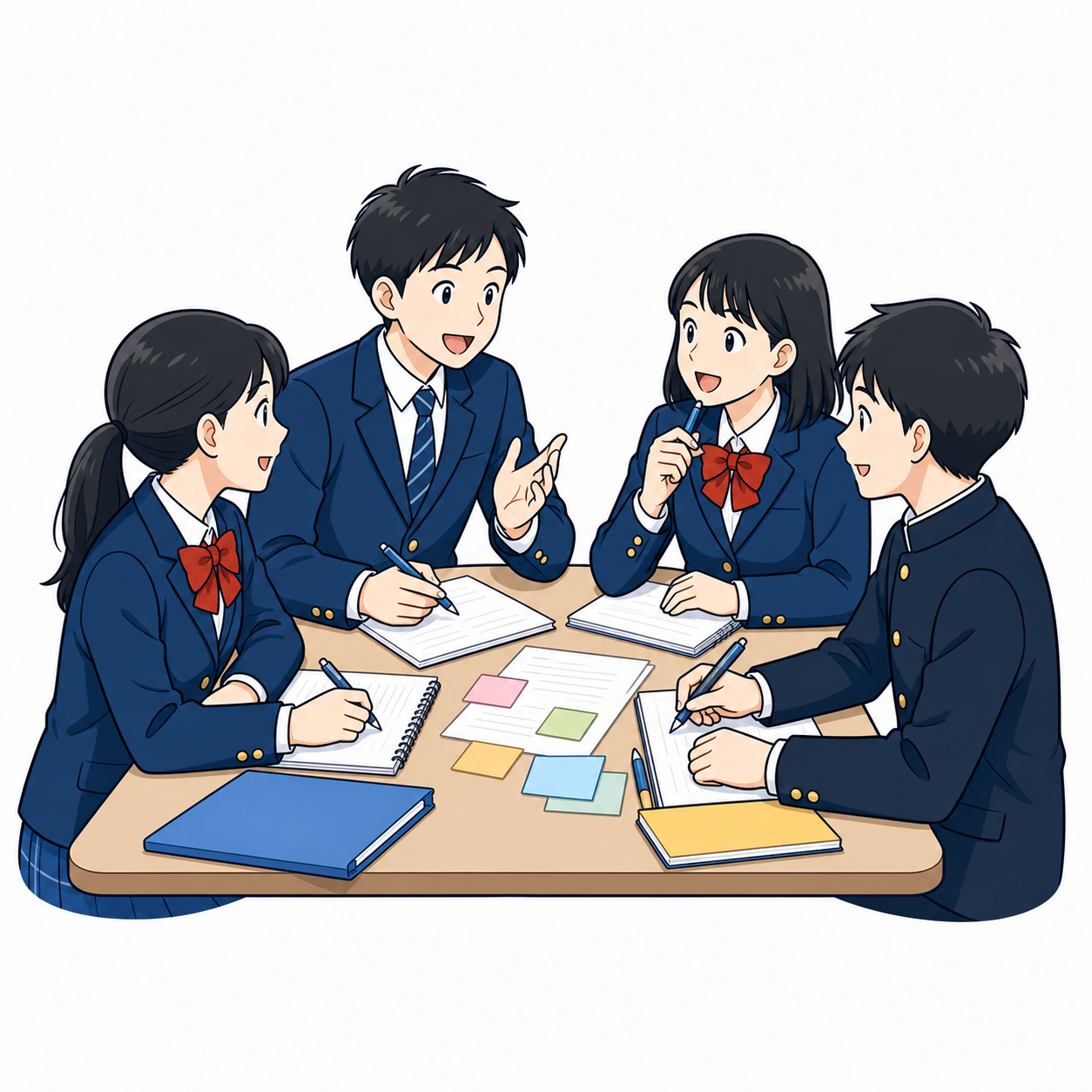 生徒会・委員会で話し合う生徒