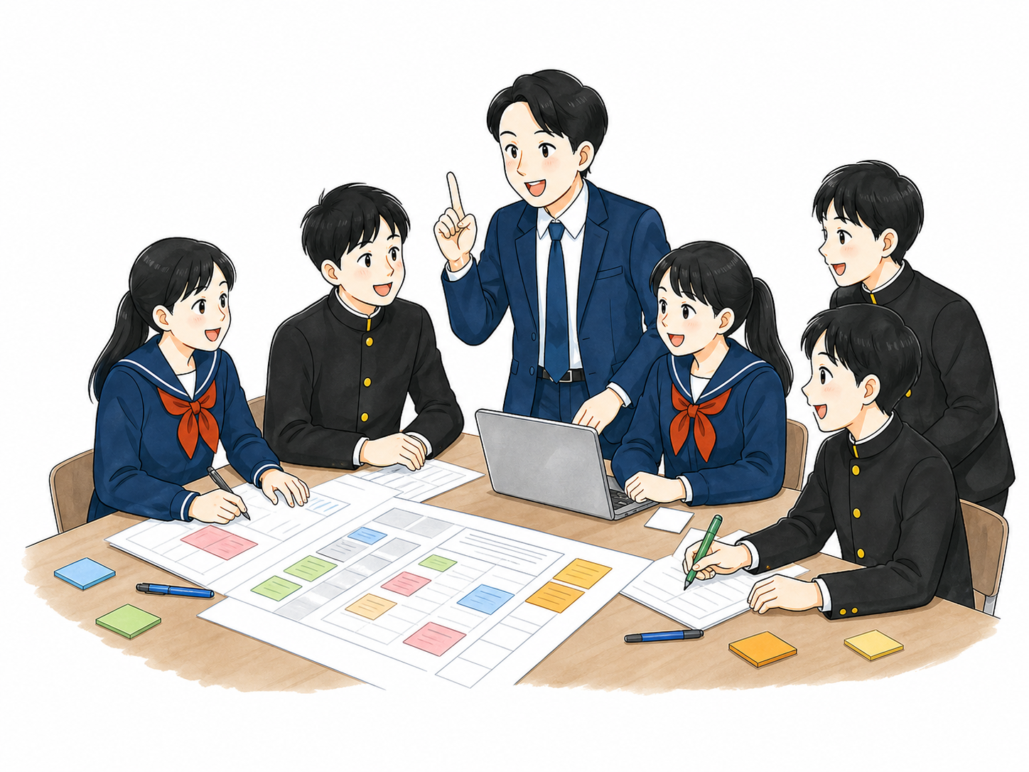 学校行事の経験を振り返る生徒向け研修